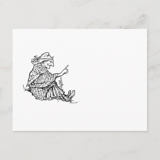 Postal Mujer sabia Abuela Personalizado de consejo (Anverso)