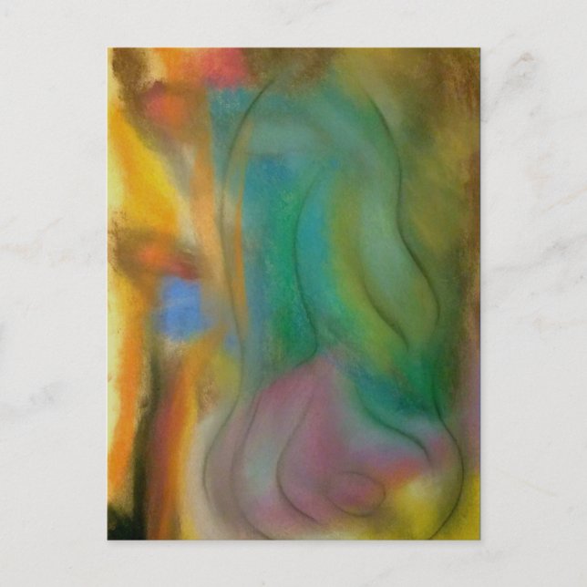 Postal Mujer sentada (Anverso)