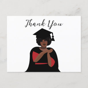 Postal Mujer Sonriente Personalizada Graduación