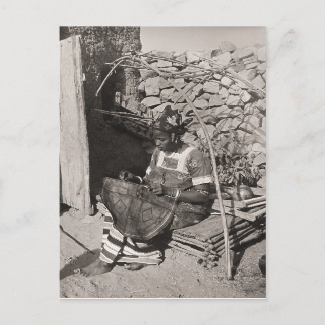 Postal Mujer sudanesa (Anverso)