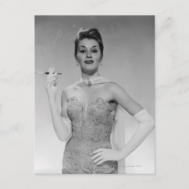 Postal Mujer vestida (Anverso)