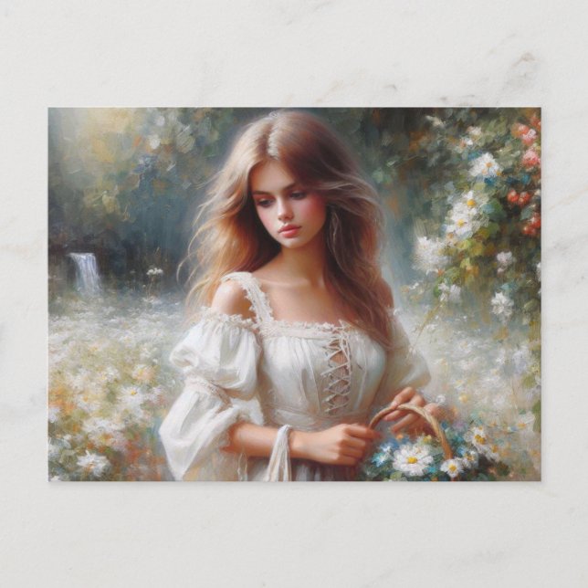 Postal Mujer victoriana (Anverso)