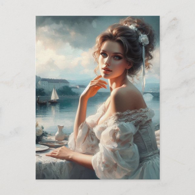 Postal Mujer victoriana 2 (Anverso)