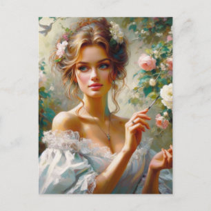 Postal Mujer victoriana 3