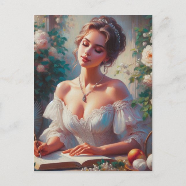 Postal Mujer victoriana 6 (Anverso)