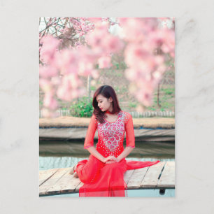 Postal Mujer vietnamita