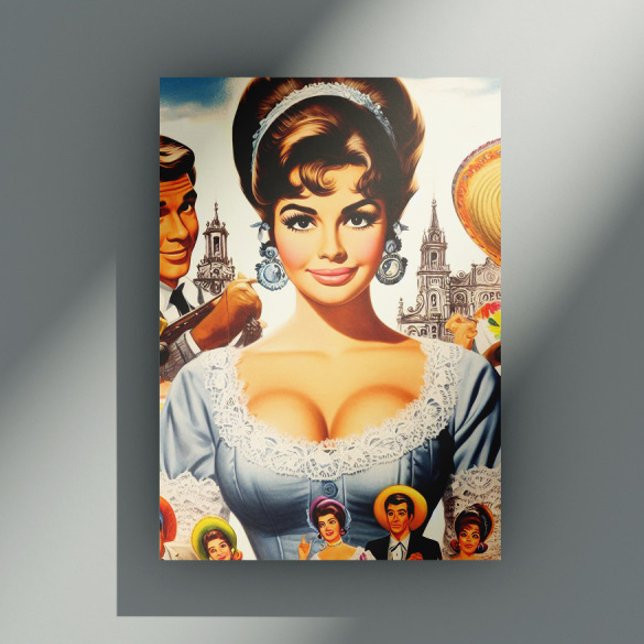 Postal Mujer Vintage Monada (Subido por el creador)