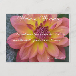 Postal Mujer virtuosa