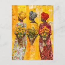 Mujeres africanas con flores