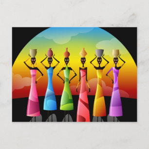 Postal Mujeres africanas tradicionales