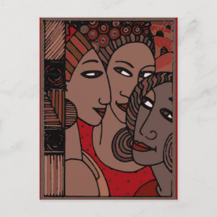 Postal Mujeres afroamericanas