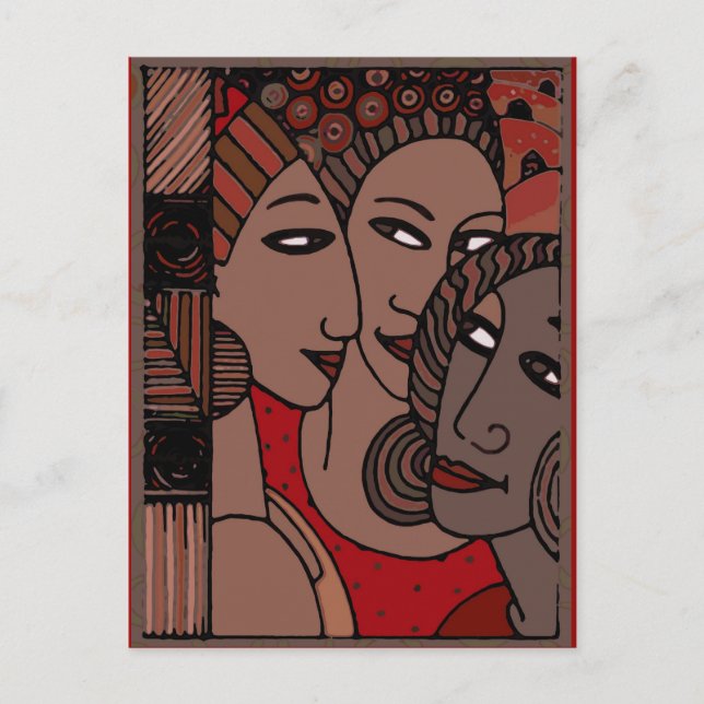 Postal Mujeres afroamericanas (Anverso)