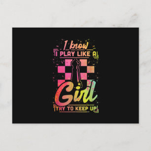 Postal Mujeres ajedrez Reina equipo Chessfield juegan com