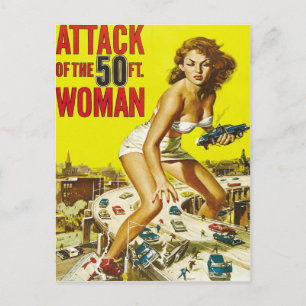Postal Mujeres Alienígenas de 50 pies