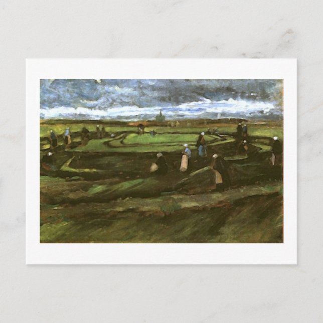 Postal Mujeres arreglando nets en el Bella Artes Van Gogh (Anverso)