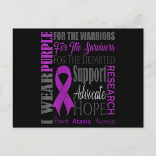 Postal Mujeres Ataxia Conciencia sobre el Enfermedad Neur