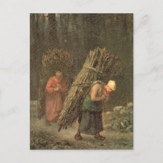 Postal Mujeres campesinas con Brushwood, c.1858