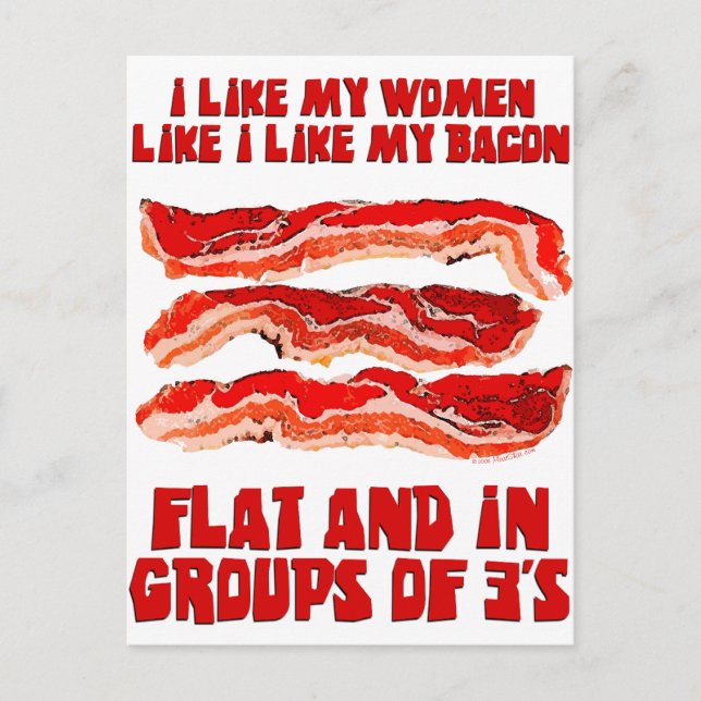 Postal Mujeres como Bacon (Anverso)