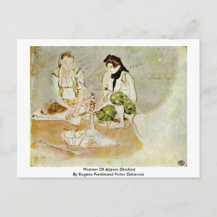 Postal Mujeres De Argel (Estudios)