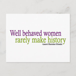 Postal Mujeres de buen comportamiento 