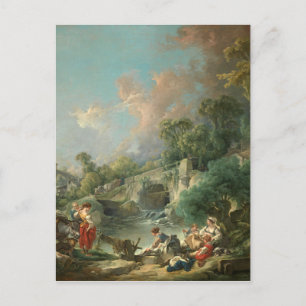 Postal Mujeres de guerra - François Boucher