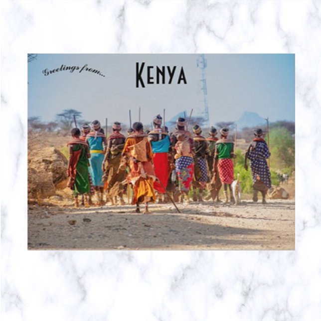 Postal Mujeres de la tribu Samburu en Kenia (Subido por el creador)