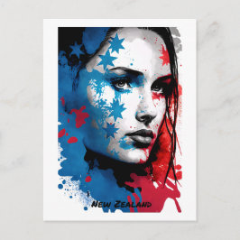 Postal Mujeres de Nueva Zelanda: Pintura abstracta
