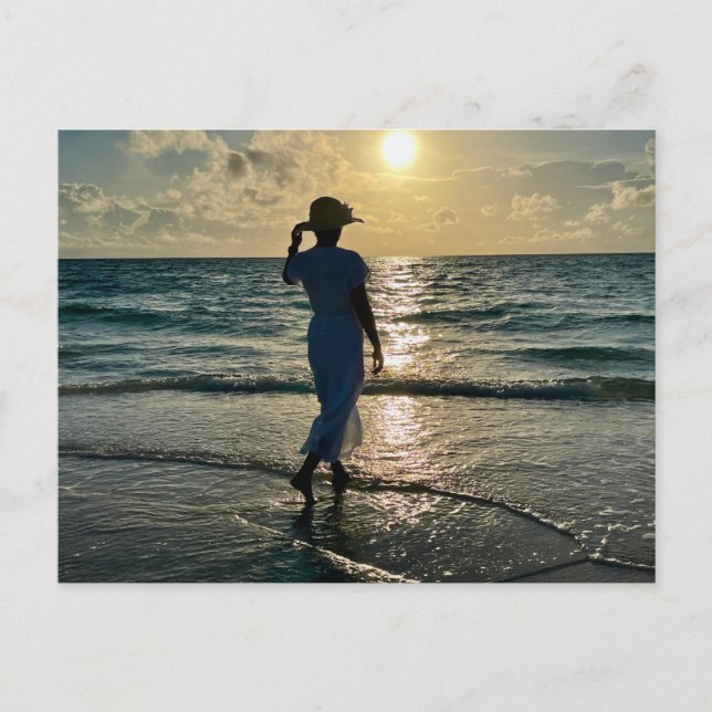 Postal Mujeres de playa (Anverso)