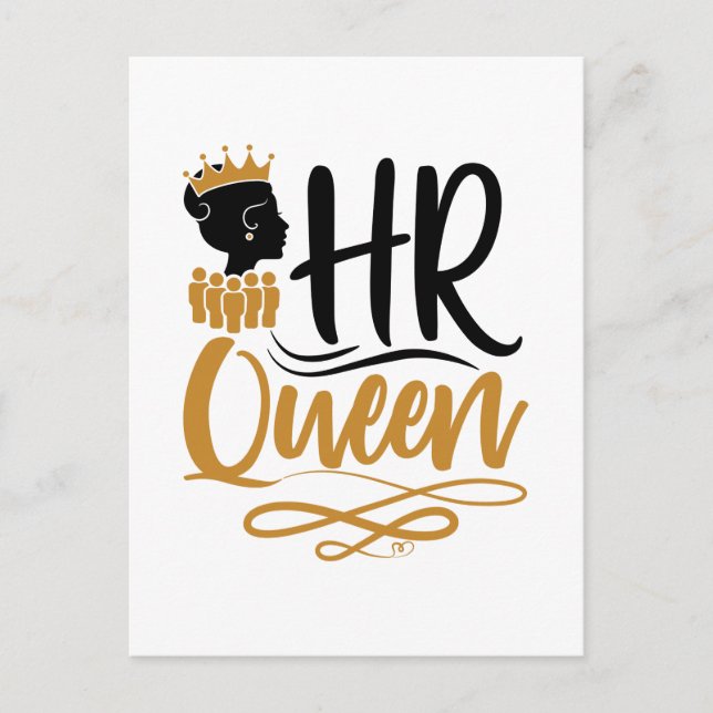 Postal Mujeres de Recursos Humanos Reina de Recursos Huma (Anverso)