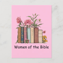 Postal Mujeres Del Libro Floral De La Biblia