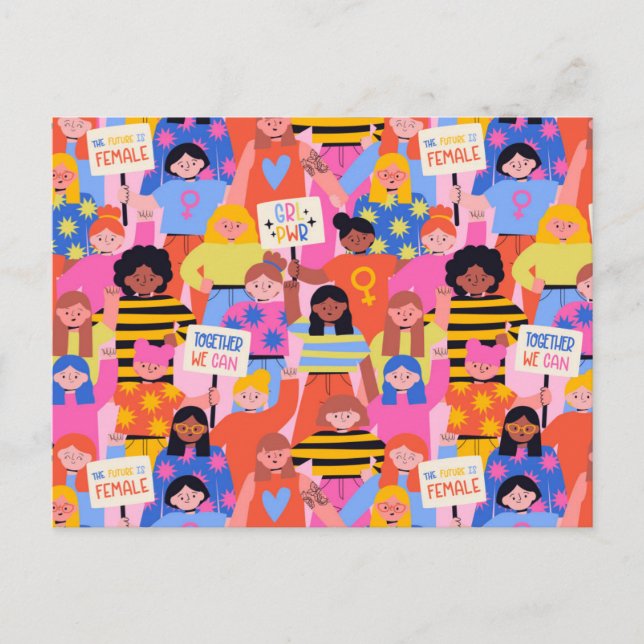 Postal Mujeres empoderadas (Anverso)