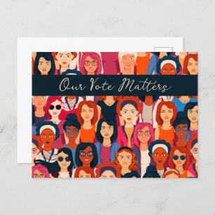 Postal Mujeres empoderadas votan