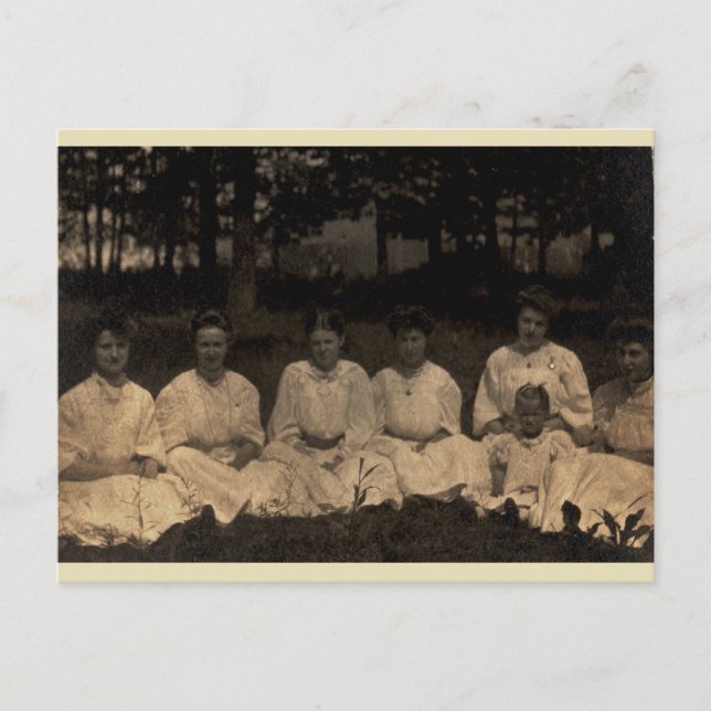 Postal Mujeres en blanco (Anverso)