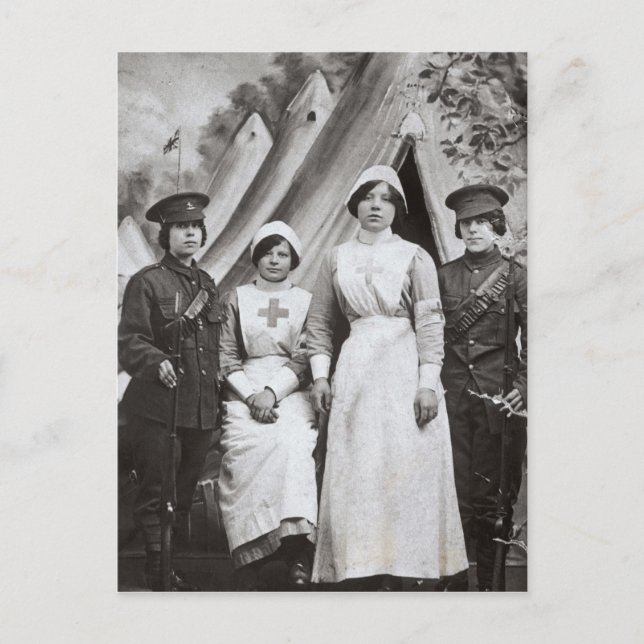 Postal Mujeres en guerra, 1914-18 (Anverso)