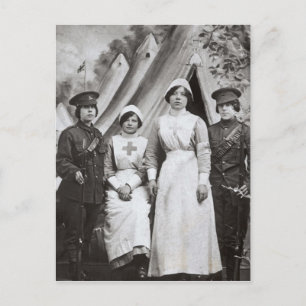 Postal Mujeres en guerra, 1914-18