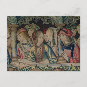 Postal Mujeres en la corte de David