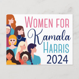 Postal Mujeres en las elecciones de Kamala Harris 2024