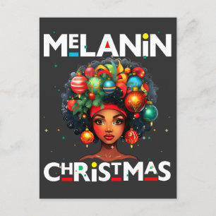 Postal Mujeres negras Navidades melanin sista Xmas Sistas