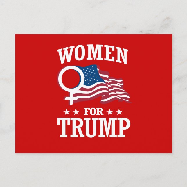 POSTAL MUJERES PARA TRUMP (Anverso)