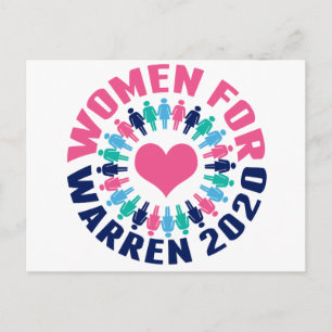 Postal Mujeres para Warren 2020