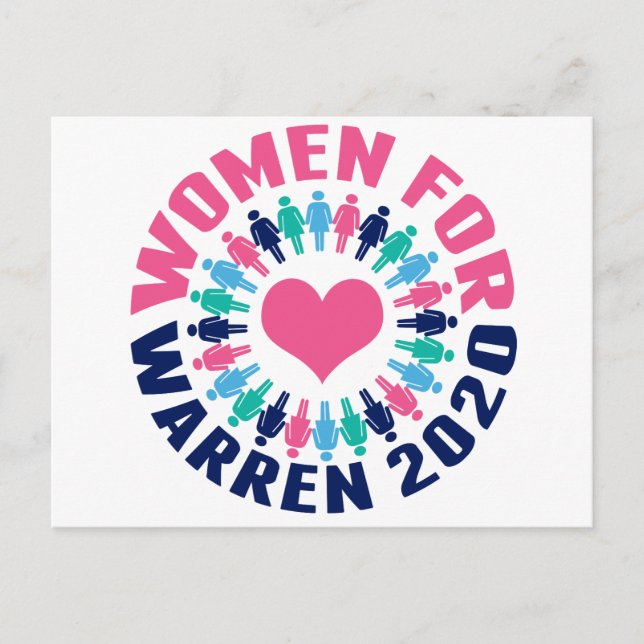 Postal Mujeres para Warren 2020 (Anverso)