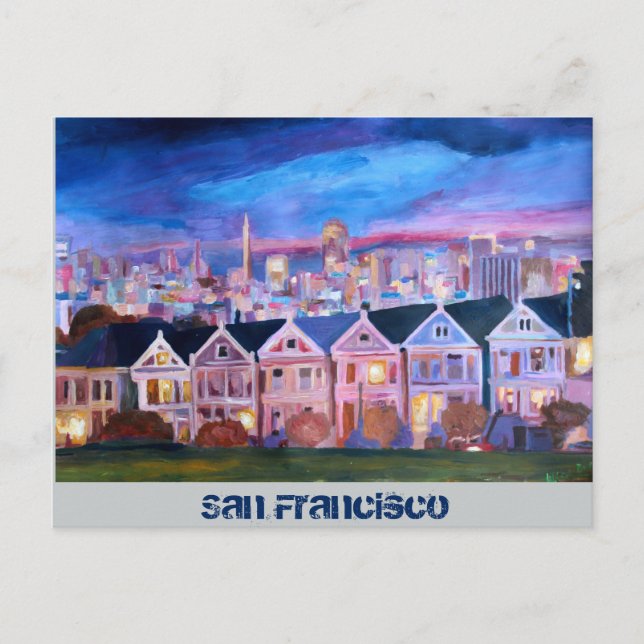 Postal Mujeres pintadas de San Francisco (Anverso)