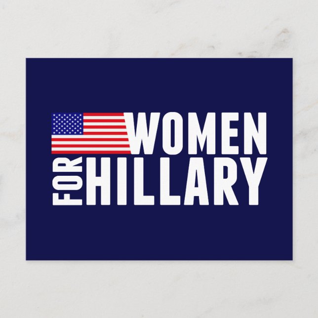 Postal Mujeres Por Hillary (Anverso)