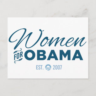 Postal Mujeres por Obama