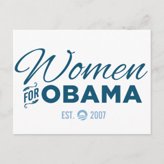Postal Mujeres por Obama