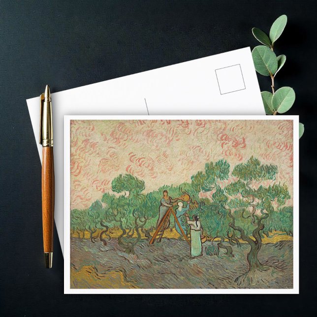 Postal Mujeres recogiendo aceitunas, Van Gogh (Subido por el creador)