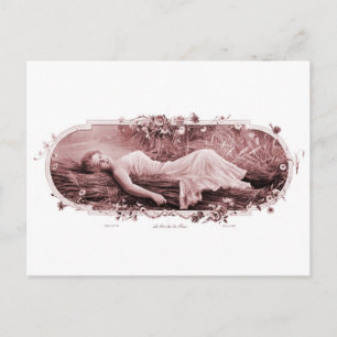 Postal Mujeres retro vintage victorianas francesas