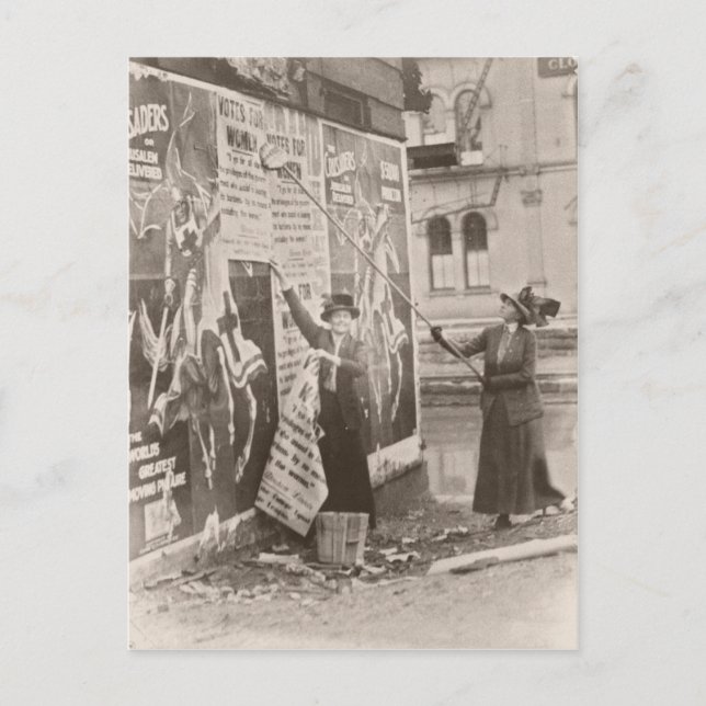 Postal Mujeres Sufriendo Campain (Anverso)