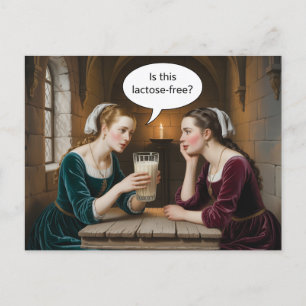 Postal Mujeres surrealistas y leche: ¿esta lactosa es lib