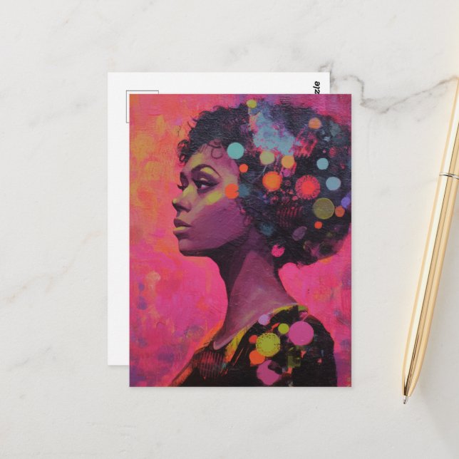 Postal Mujeres y puntos de polka (Anverso/Reverso In Situ)